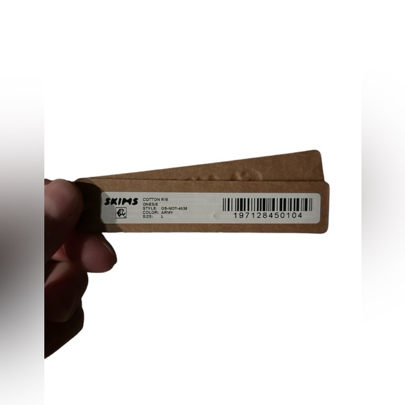 Skims Cotton Rib Onesie, Color Army - Picture 3 of 12